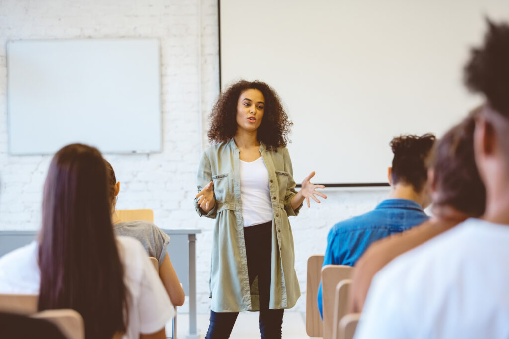 Telling a story on stage using effective presentation skills